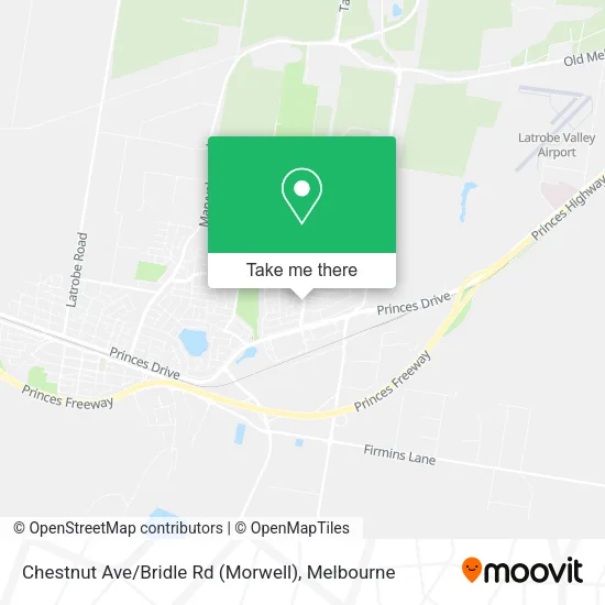 Chestnut Ave / Bridle Rd (Morwell) map