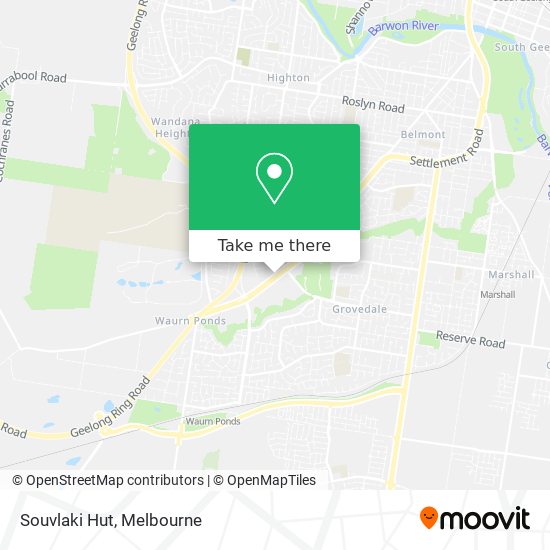 Souvlaki Hut map