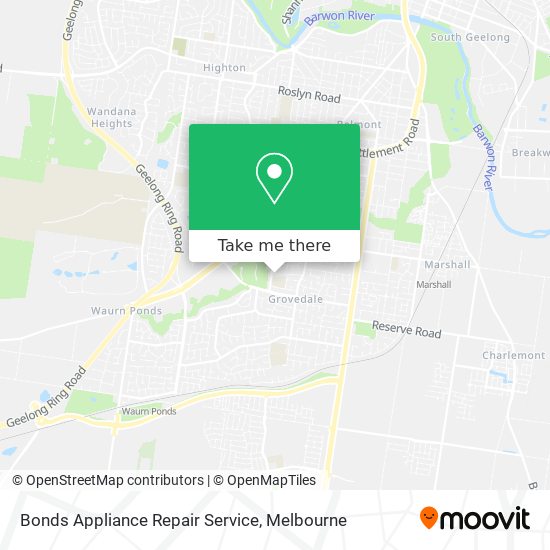 Bonds Appliance Repair Service map