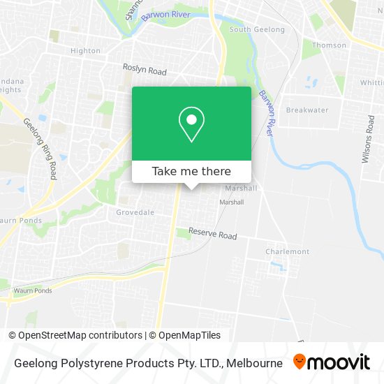 Geelong Polystyrene Products Pty. LTD. map