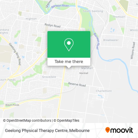 Geelong Physical Therapy Centre map