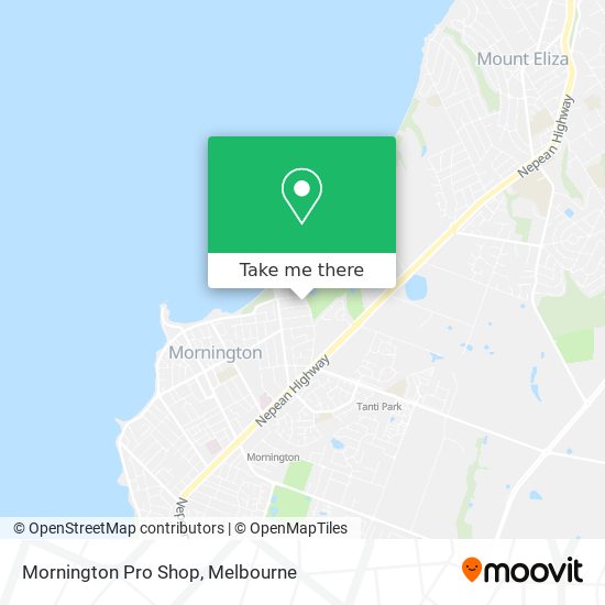 Mornington Pro Shop map