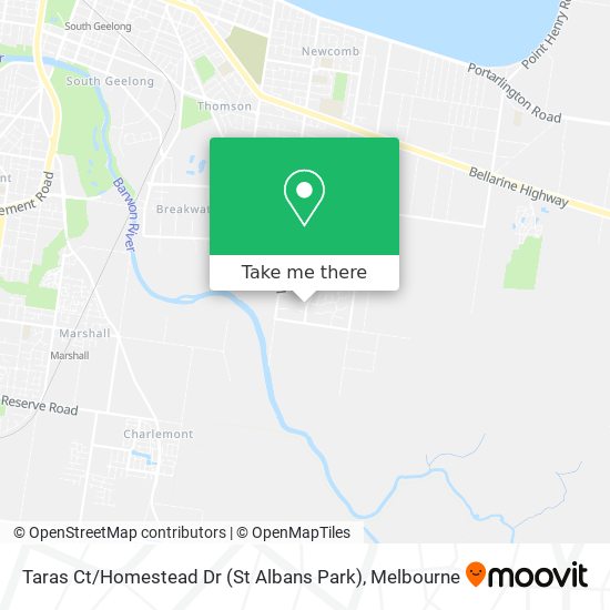 Taras Ct / Homestead Dr (St Albans Park) map