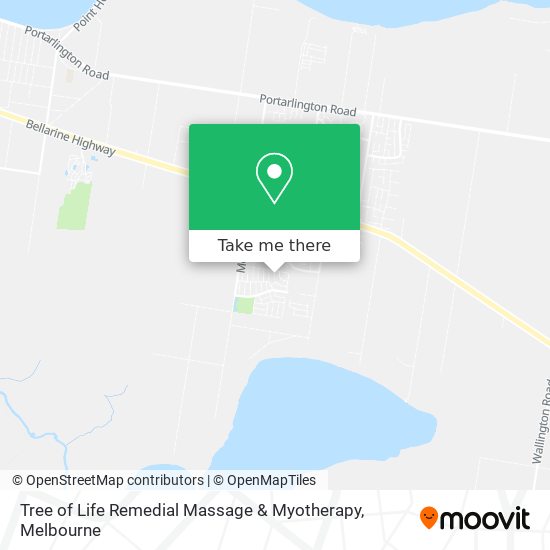 Tree of Life Remedial Massage & Myotherapy map