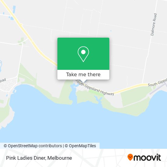 Pink Ladies Diner map
