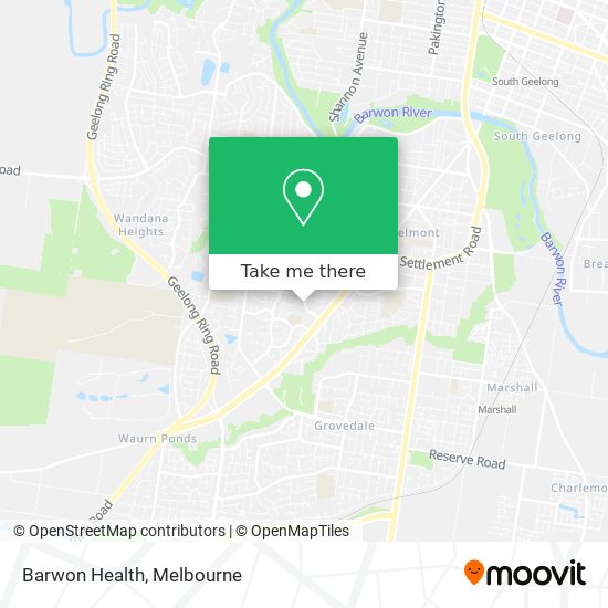 Barwon Health map