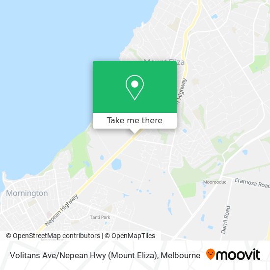 Mapa Volitans Ave / Nepean Hwy (Mount Eliza)