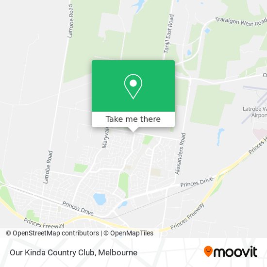 Our Kinda Country Club map