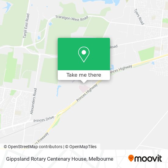 Gippsland Rotary Centenary House map