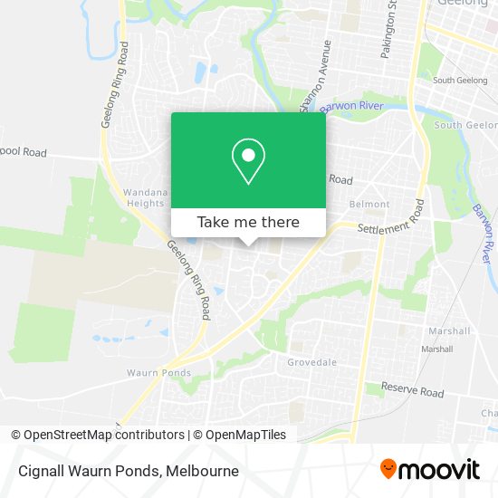 Cignall Waurn Ponds map
