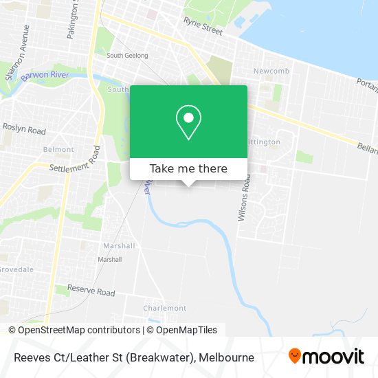 Reeves Ct / Leather St (Breakwater) map