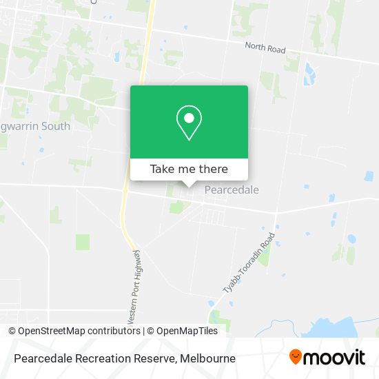 Pearcedale Recreation Reserve map