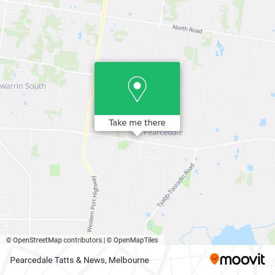 Pearcedale Tatts & News map