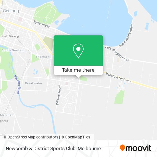 Newcomb & District Sports Club map