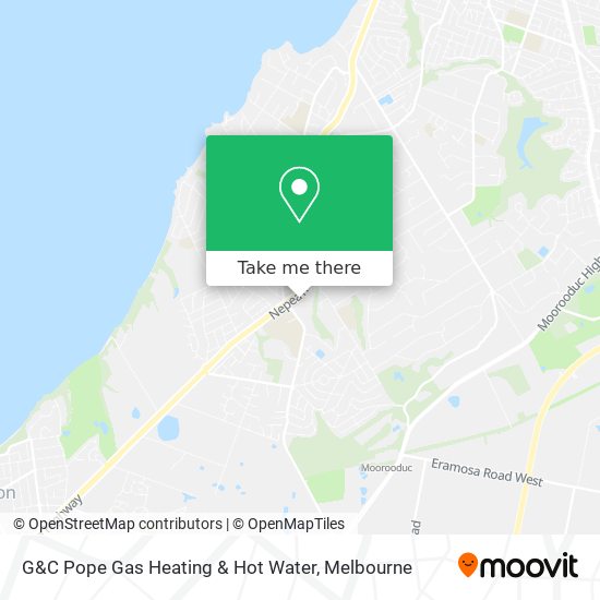 Mapa G&C Pope Gas Heating & Hot Water