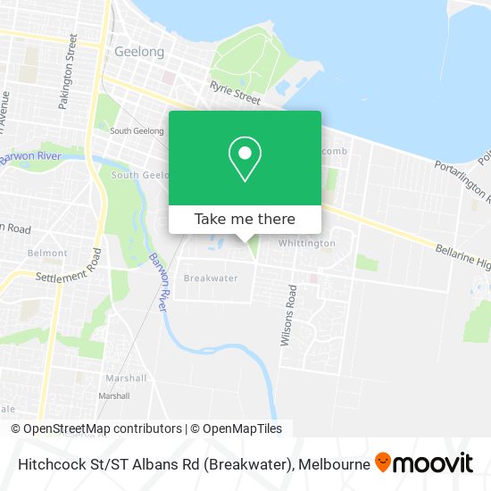 Hitchcock St / ST Albans Rd (Breakwater) map