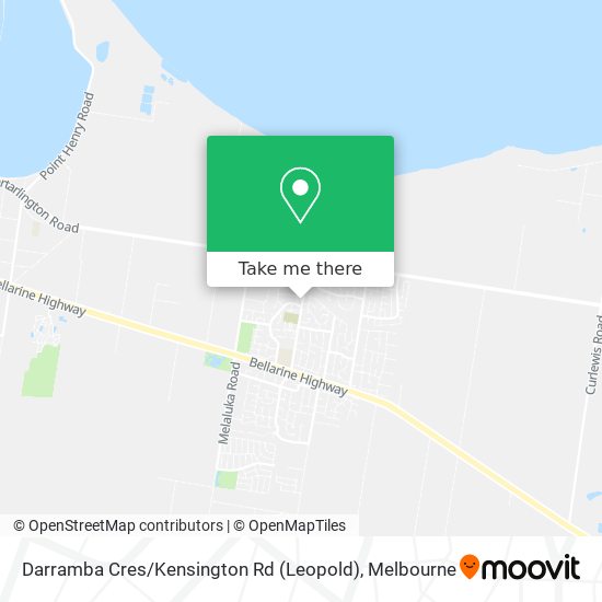 Darramba Cres / Kensington Rd (Leopold) map