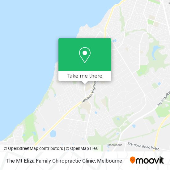 Mapa The Mt Eliza Family Chiropractic Clinic