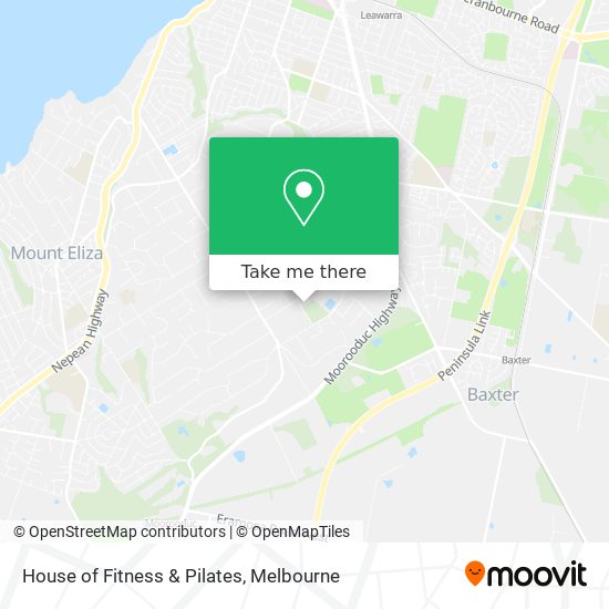 House of Fitness & Pilates map