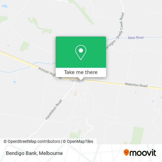 Bendigo Bank map