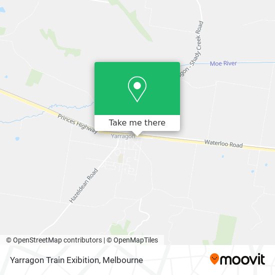 Yarragon Train Exibition map