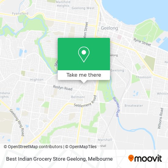 Best Indian Grocery Store Geelong map
