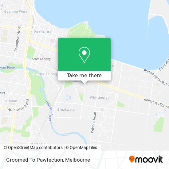 Groomed To Pawfection map