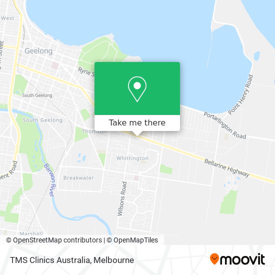 TMS Clinics Australia map