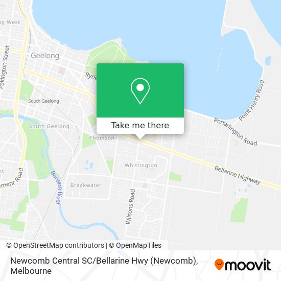 Newcomb Central SC / Bellarine Hwy map