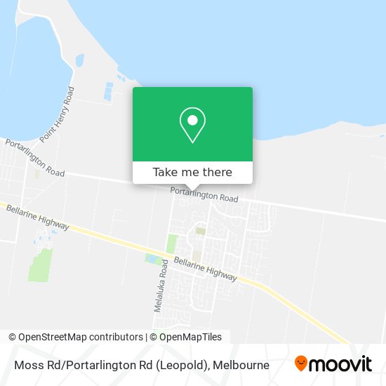 Moss Rd / Portarlington Rd (Leopold) map