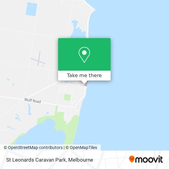 St Leonards Caravan Park map