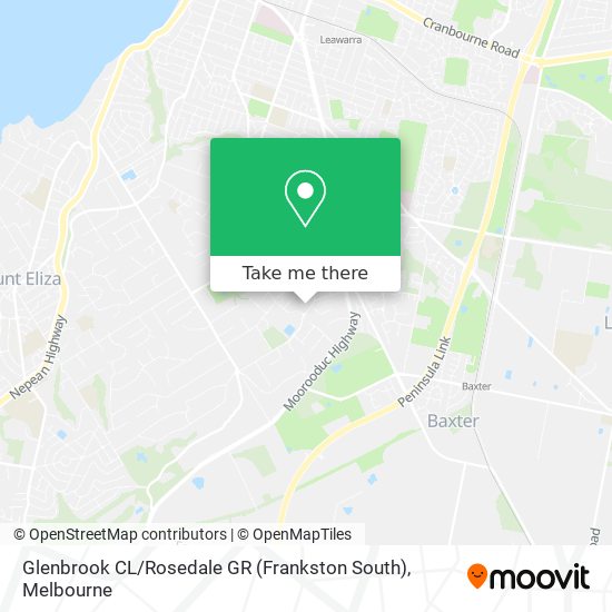Glenbrook CL / Rosedale GR (Frankston South) map