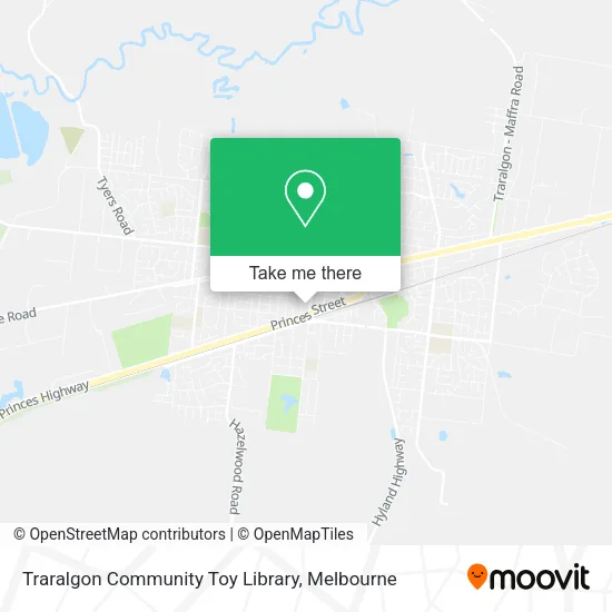Traralgon Community Toy Library map