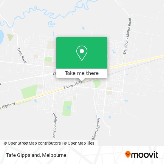 Tafe Gippsland map