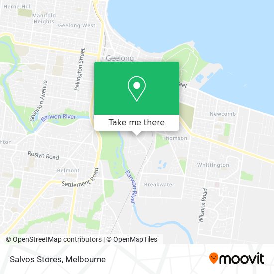 Salvos Stores map