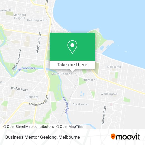 Business Mentor Geelong map