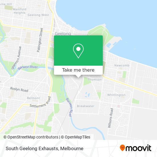 South Geelong Exhausts map