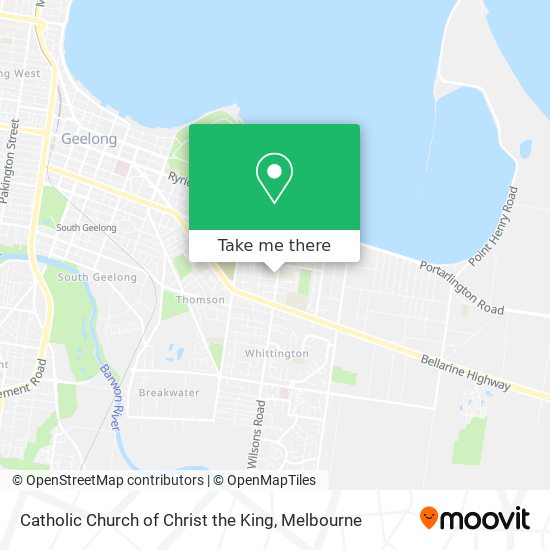Mapa Catholic Church of Christ the King