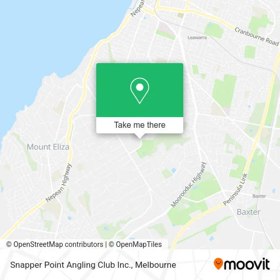 Mapa Snapper Point Angling Club Inc.