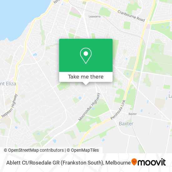 Ablett Ct / Rosedale GR (Frankston South) map