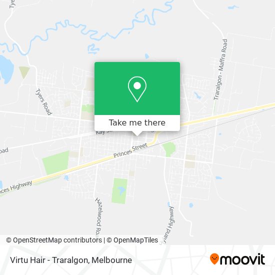 Virtu Hair - Traralgon map