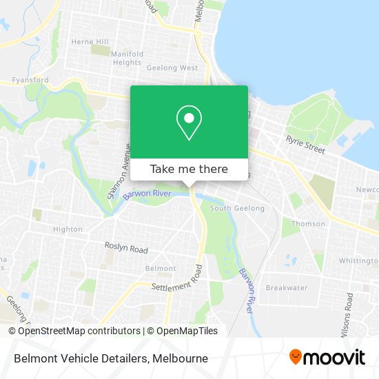 How to get to Belmont Vehicle Detailers in Newtown (Geelong) by Bus or