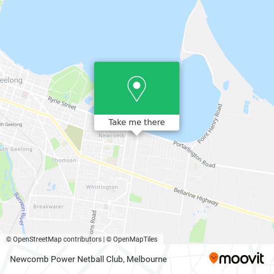 Newcomb Power Netball Club map