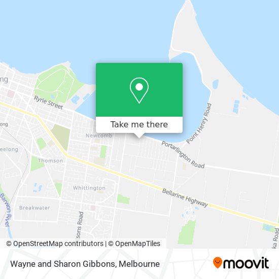 Wayne and Sharon Gibbons map