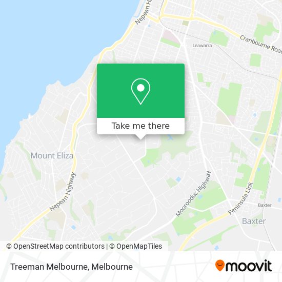 Mapa Treeman Melbourne