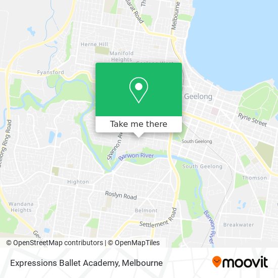 Expressions Ballet Academy map