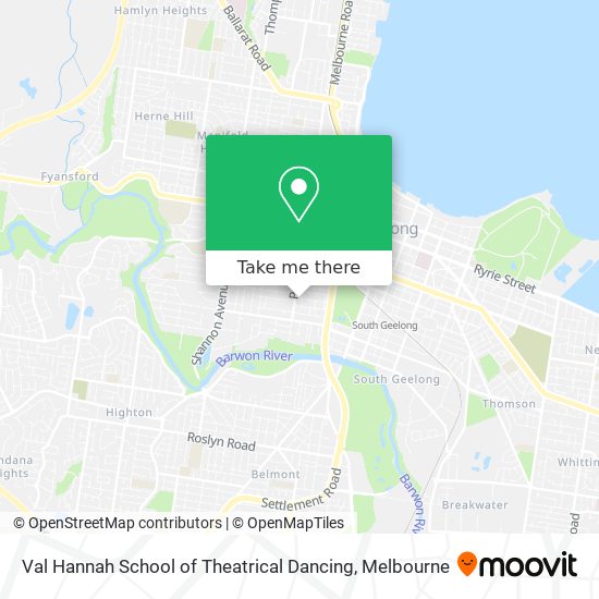 Val Hannah School of Theatrical Dancing map