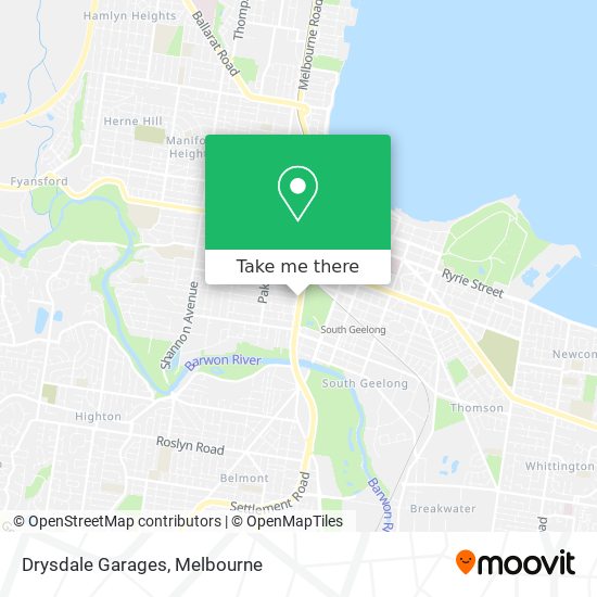 Mapa Drysdale Garages