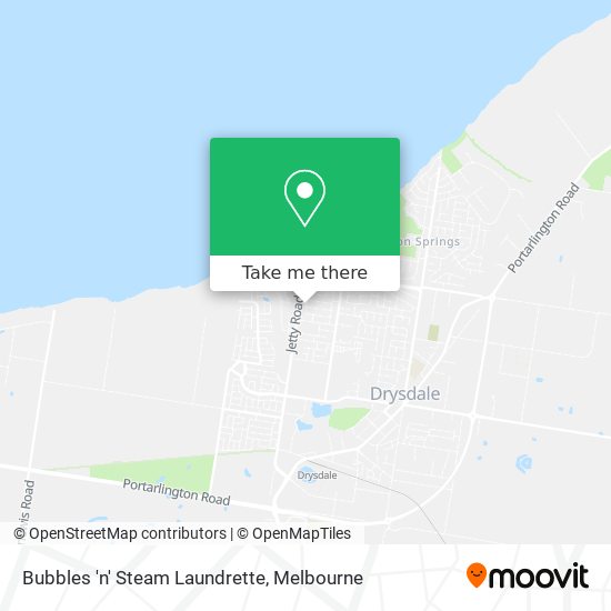 Bubbles 'n' Steam Laundrette map