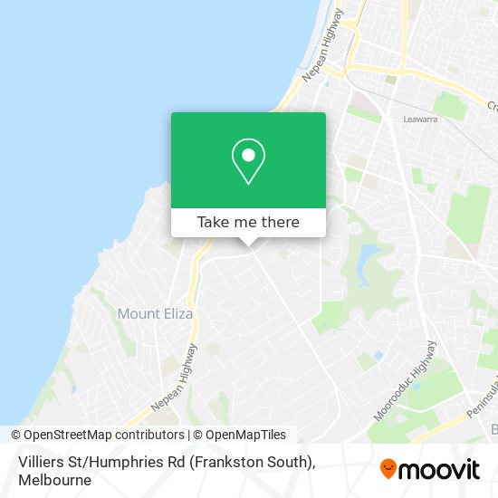 Mapa Villiers St / Humphries Rd (Frankston South)